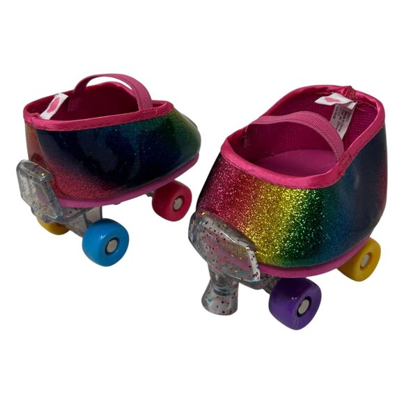 Build A Bear Workshop Rainbow Glitter Roller Skates For Teddy Bear  Sparkle - Picture 4 of 16